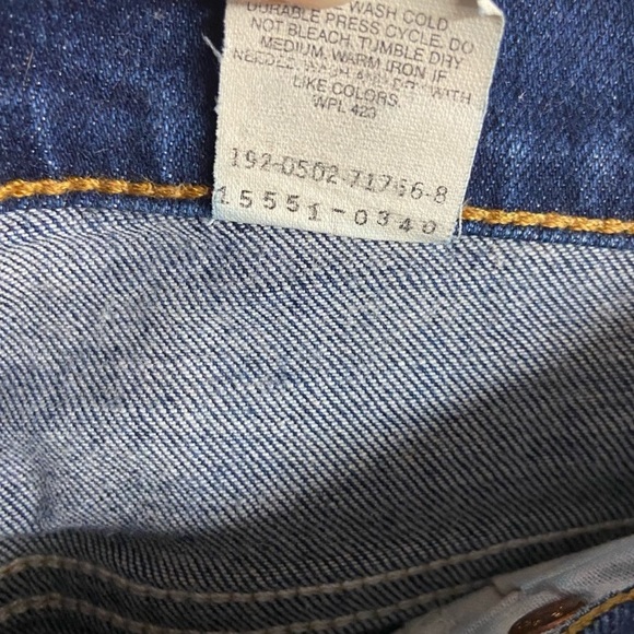 Vintage Levis 550 Dark Wash High Rise Tapered Jeans - Picture 7 of 15